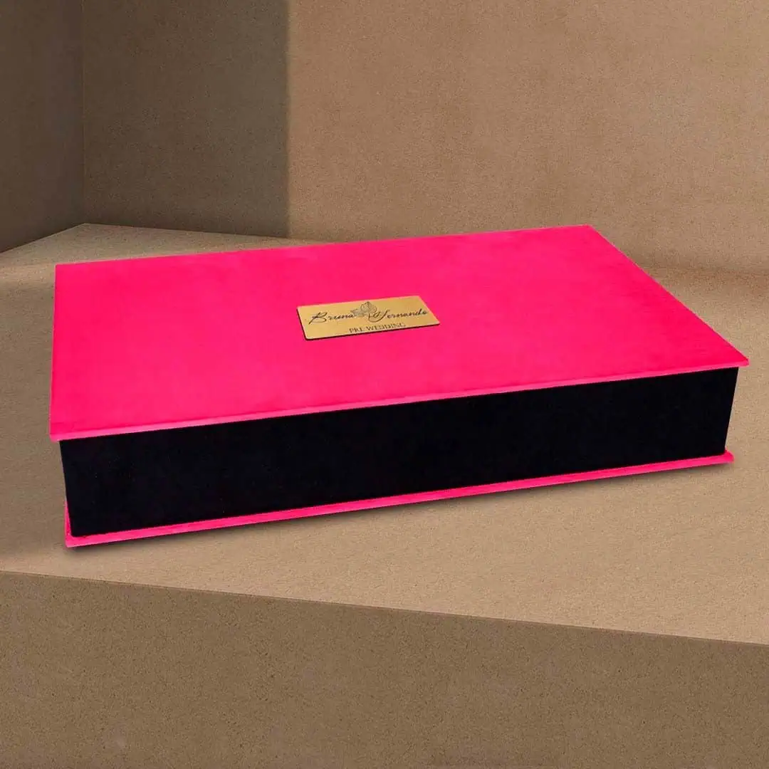 Caixa de presente personalizada para festas e eventos.