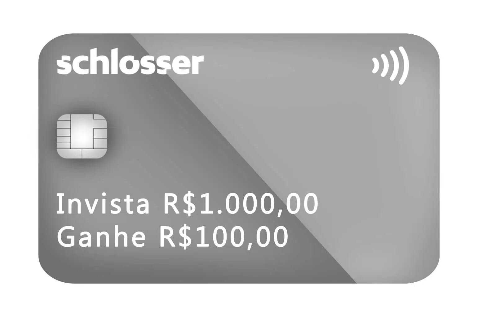 Cartão de crédito com sistema de segurança Schlosser Pro para garantir transações seguras.