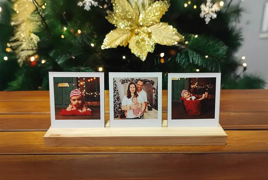 Decoração de Natal com Fotos Polaroid personalizadas da Schlosser Pro.