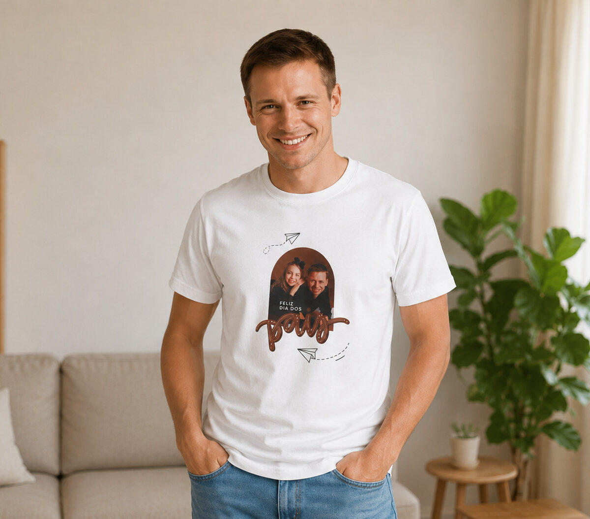 Camiseta Branca - Dia dos Pais