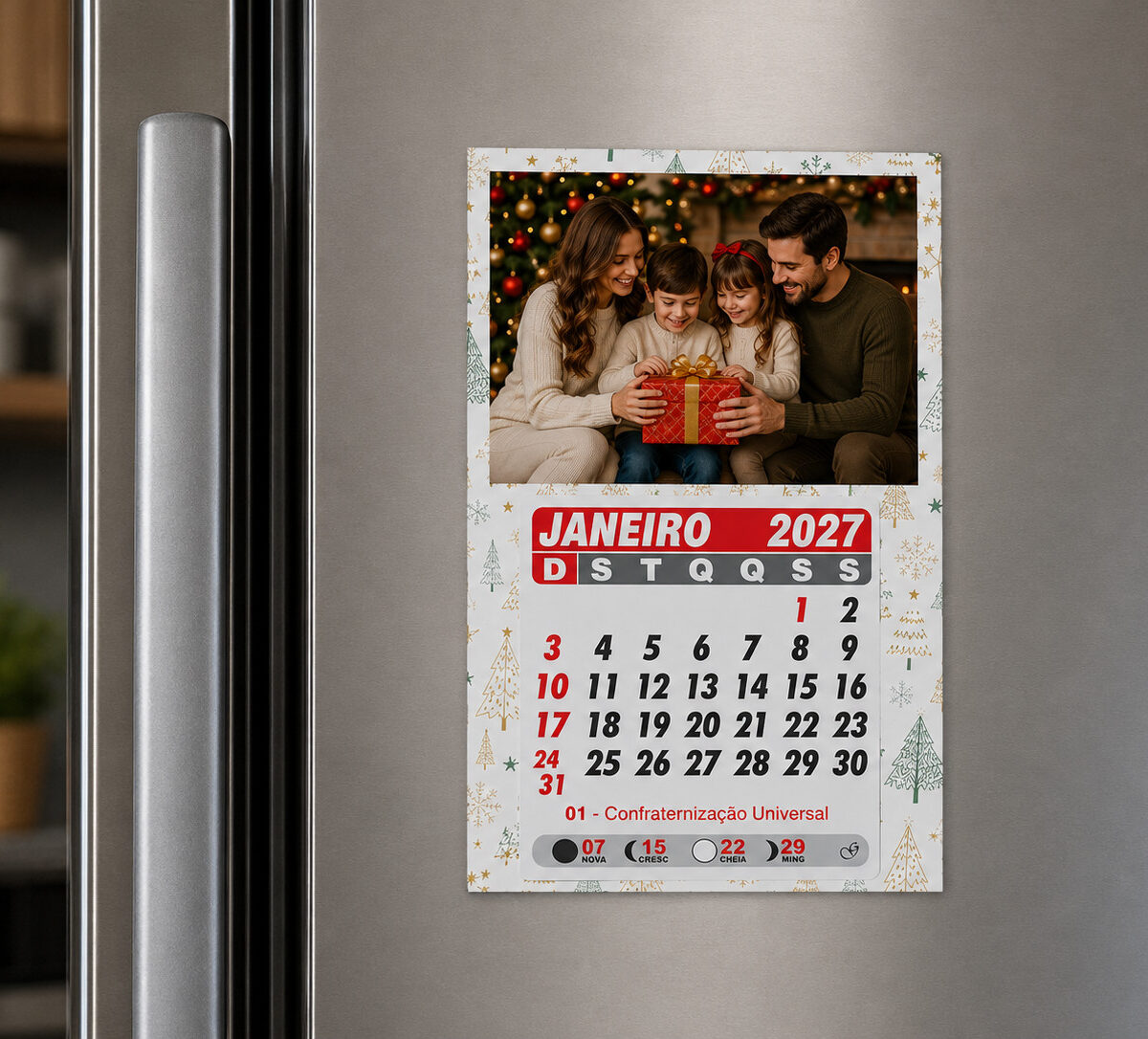 Calendário Geladeira - Natal