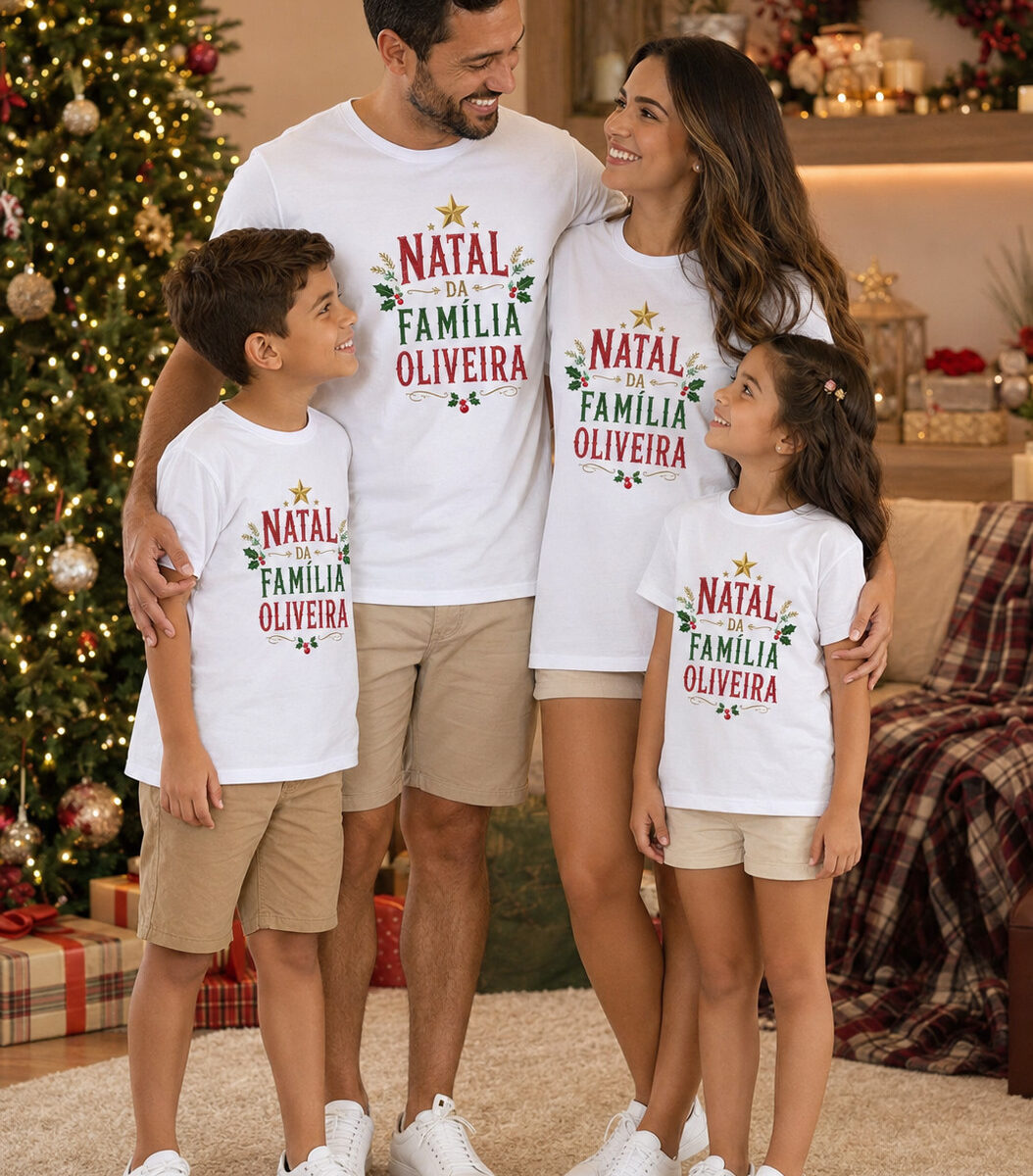 Camiseta Branca - Natal